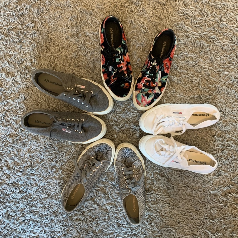 Lot of 4👟Size 39 (fits like 8.5 or 8) Superga Sneakers